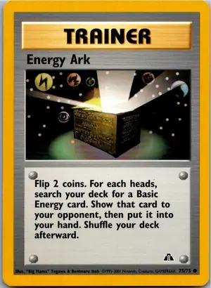 Pokémon-Karte Energy Ark 75/75 Neo Entdeckung