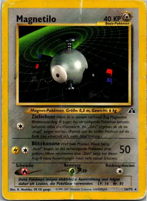Pokémon-Karte Magnetilo 26/75 Neo Entdeckung
