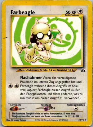 Pokémon-Karte Farbeagle 30/75 Neo Entdeckung