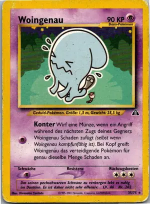 Pokémon-Karte Woingenau 35/75 Neo Entdeckung