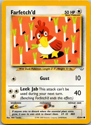 Pokémon-Karte Farfetch'd Porenta 43/64 Neo Revelation