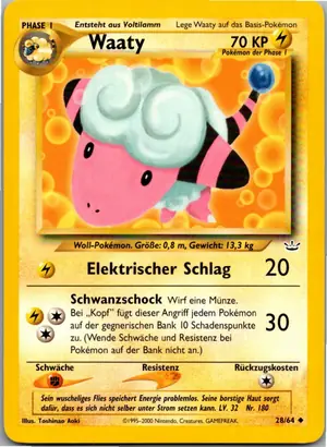 Pokémon-Karte Waaty 28/64 Neo Revelation