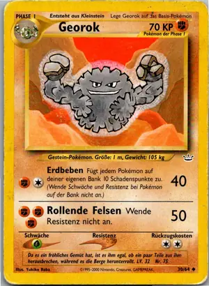 Pokémon-Karte Georok 30/64 Neo Revelation