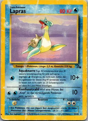 Pokémon-Karte Lapras 25/62 Fossil
