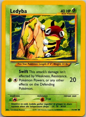 Pokémon-Karte Ledyba 71/105 Neo Destiny