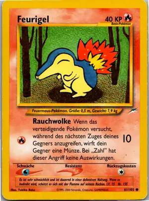 Pokémon-Karte Feurigel 61/105 Neo Destiny
