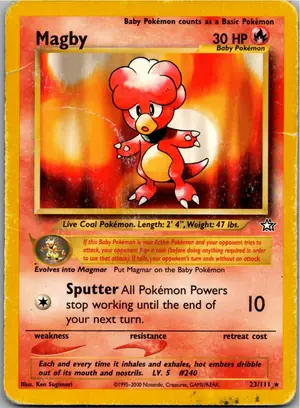 Pokémon-Karte Magby 23/111 Neo Genesis