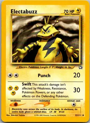 Pokémon-Karte Electabuzz Elektek 33/111 Neo Genesis