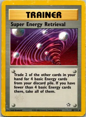 Pokémon-Karte Super Energy Retrieval 89/111 Neo Genesis
