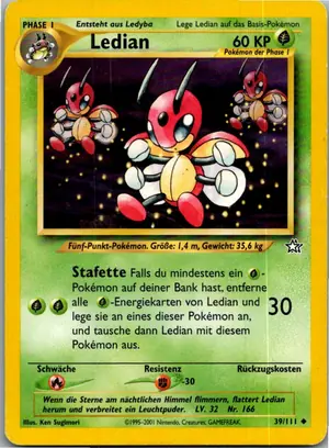 Pokémon-Karte Ledian 39/111 Neo Genesis