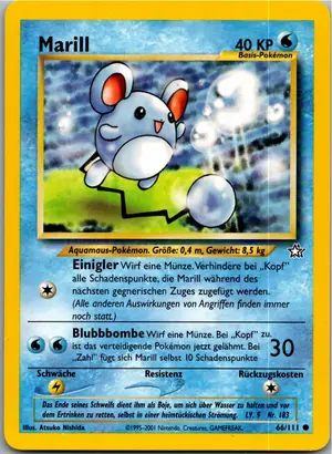 Pokémon-Karte Marill 66/111 Neo Genesis