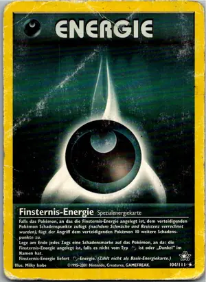 Pokémon-Karte Finsternis-Energie 104/111 Neo Genesis