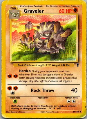 Pokémon-Karte Graveler Georok 44/110 Legendary Collection