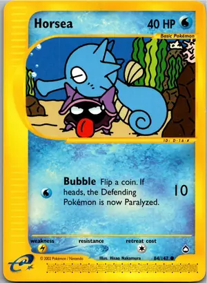 Pokémon-Karte Horsea Seeper 84/147 Aquapolis