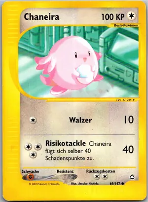 Pokémon-Karte Chaneira 69/147 Aquapolis
