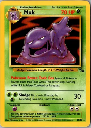 Pokémon-Karte Arbok 31/62 Fossil
