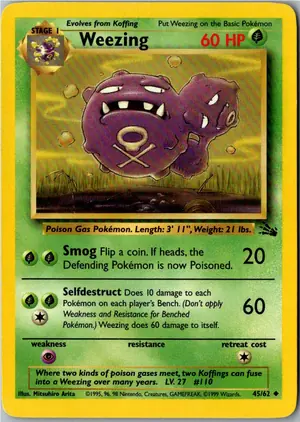 Pokémon-Karte Weezing Smogmog 45/62 Fossil