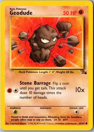 Geodude Kleinstein Exemplar 1,95 €
