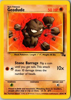 Geodude Kleinstein Exemplar 1,95 €