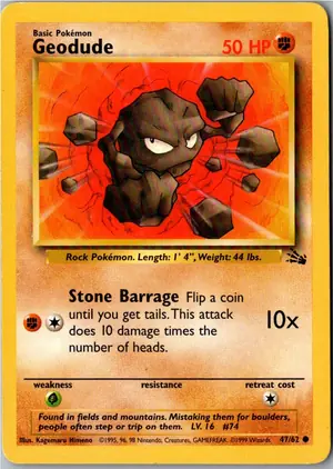 Geodude Kleinstein Exemplar 1,95 €