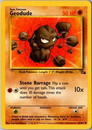 Geodude Kleinstein Exemplar 1,95 €