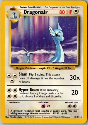 Pokémon-Karte Dragonair Dragonir 18/102 Grundset