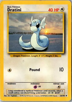 Pokémon-Karte Dratini 26/102 Grundset