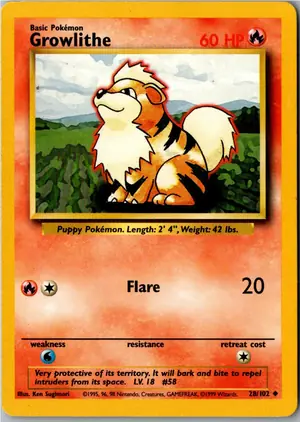 Growlithe Fukano Exemplar 2,95 €