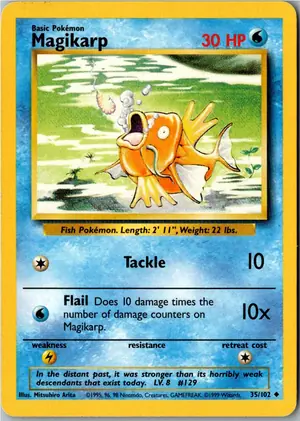 Pokémon-Karte Magikarp Karpador 35/102 Grundset