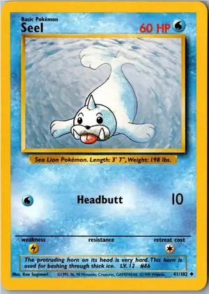 Pokémon-Karte Seel Jurob 41/102 Grundset
