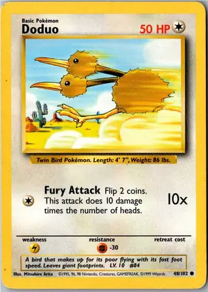 Pokémon-Karte Doduo Dodu 48/102 Grundset