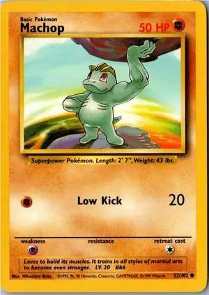 Pokémon-Karte Machop Machollo 52/102 Grundset