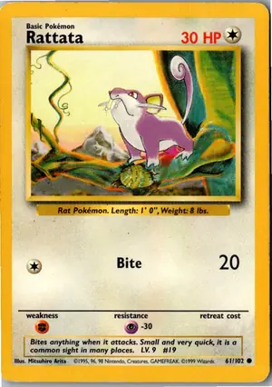 Rattata Rattfratz Exemplar 2,95 €