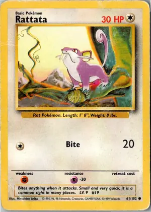 Rattata Rattfratz Exemplar 2,95 €