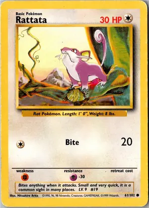 Rattata Rattfratz Exemplar 2,95 €