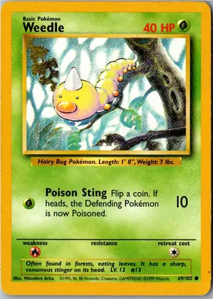 Weedle Hornliu Exemplar 2,95 €