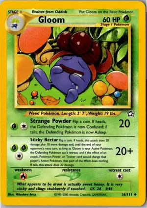 Pokémon-Karte Gloom Duflor 36/111 Neo Genesis