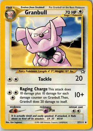 Pokémon-Karte Granbull 37/111 Neo Genesis