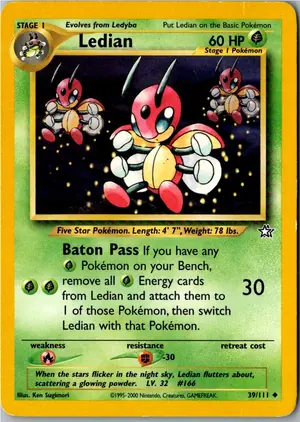 Pokémon-Karte Ledian 39/111 Neo Genesis