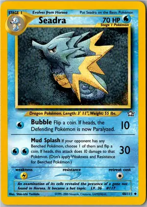Pokémon-Karte Seadra Seemon 48/111 Neo Genesis