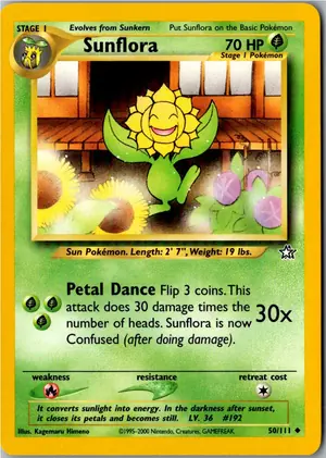 Pokémon-Karte Sunflora Sonnflora 50/111 Neo Genesis