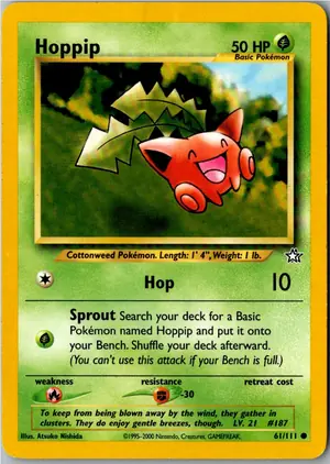 Pokémon-Karte Hoppip Hoppspross 61/111 Neo Genesis