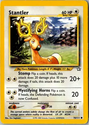 Pokémon-Karte Stantler Damhirplex 76/111 Neo Genesis