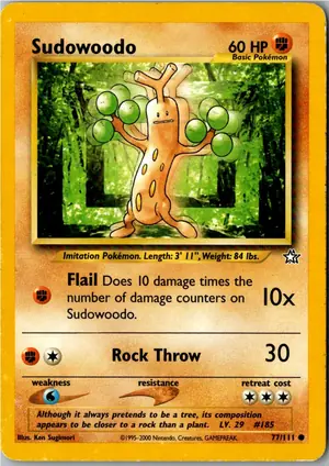 Pokémon-Karte Sudowoodo Mogelbaum 77/111 Neo Genesis