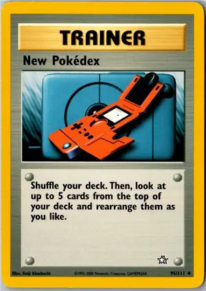 Pokémon-Karte New Pokédex Neuer Pokedex 95/111 Neo Genesis