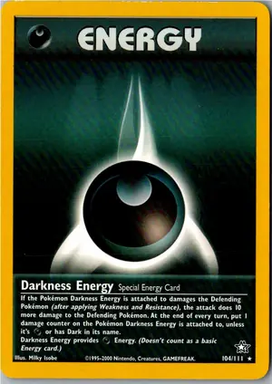 Pokémon-Karte Darkness Energy Finsternis-Energie 104/111 Neo Genesis
