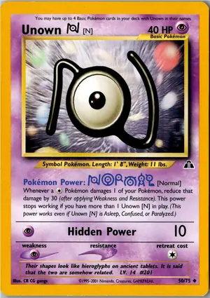 Unown [N] Icognito N Exemplar 2,95 €