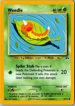 Weedle Hornliu Exemplar 2,95 €