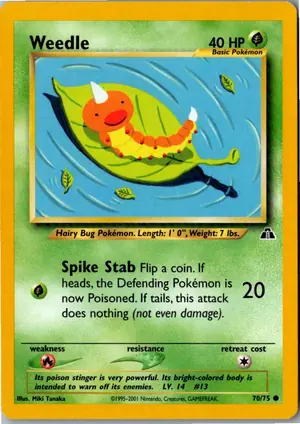 Weedle Hornliu Exemplar 2,95 €