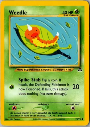 Weedle Hornliu Exemplar 2,95 €